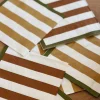 Serviettes en papier rayées