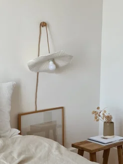 Suspension Luminaire “Fleur” en papier mâché small