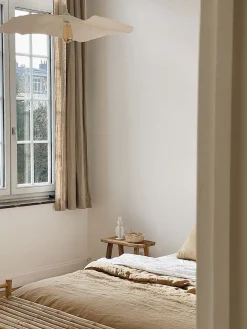 Suspension luminaire “fleur” en papier mâché M/L