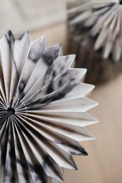Suspension Origami en papier marbré – 3 tailles