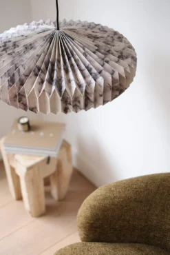 Suspension Origami en papier marbré – 3 tailles