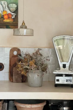 Suspension Ursule vert de gris