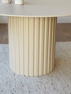 Table ronde sur pied central