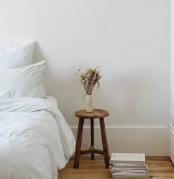 Tabouret en teck fait main