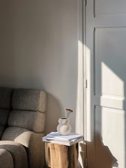 Tabouret en teck recyclé