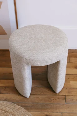 Tabouret rond en Tissu