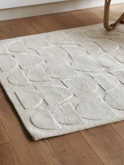 Tapis blanc cassé Pure