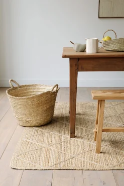 Tapis croisillon en jute