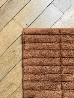 Tapis de bain terracotta