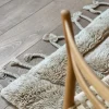 Tapis en laine beige