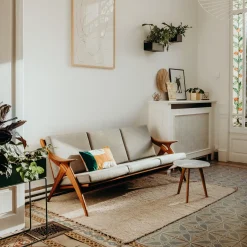 Tapis “Luca” beige – coton recyclé