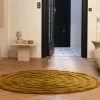 Tapis rond en laine