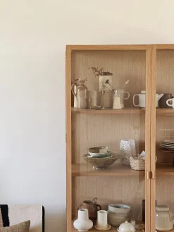 Vaisselier / vitrine en chêne