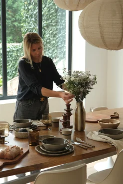 Vaisselle en porcelaine olive – collection Mineral