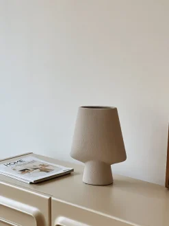 Vase en céramique gris