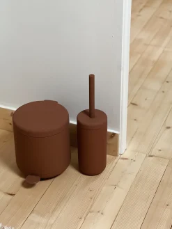 Accessoires de salle de bain terracotta